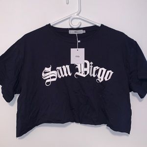 Sam Diego cropped tee from adika.